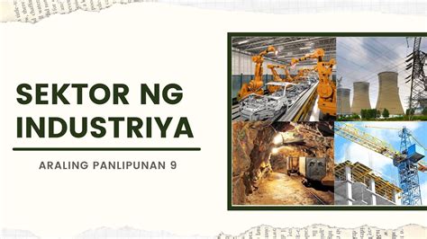 slogan tungkol sa sektor ng industriya